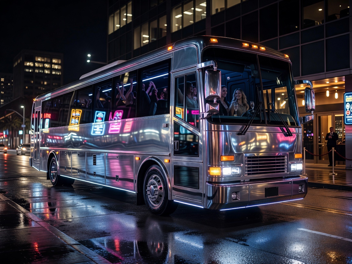 The Chrome Colossus Luxury Heavyweight Party Bus